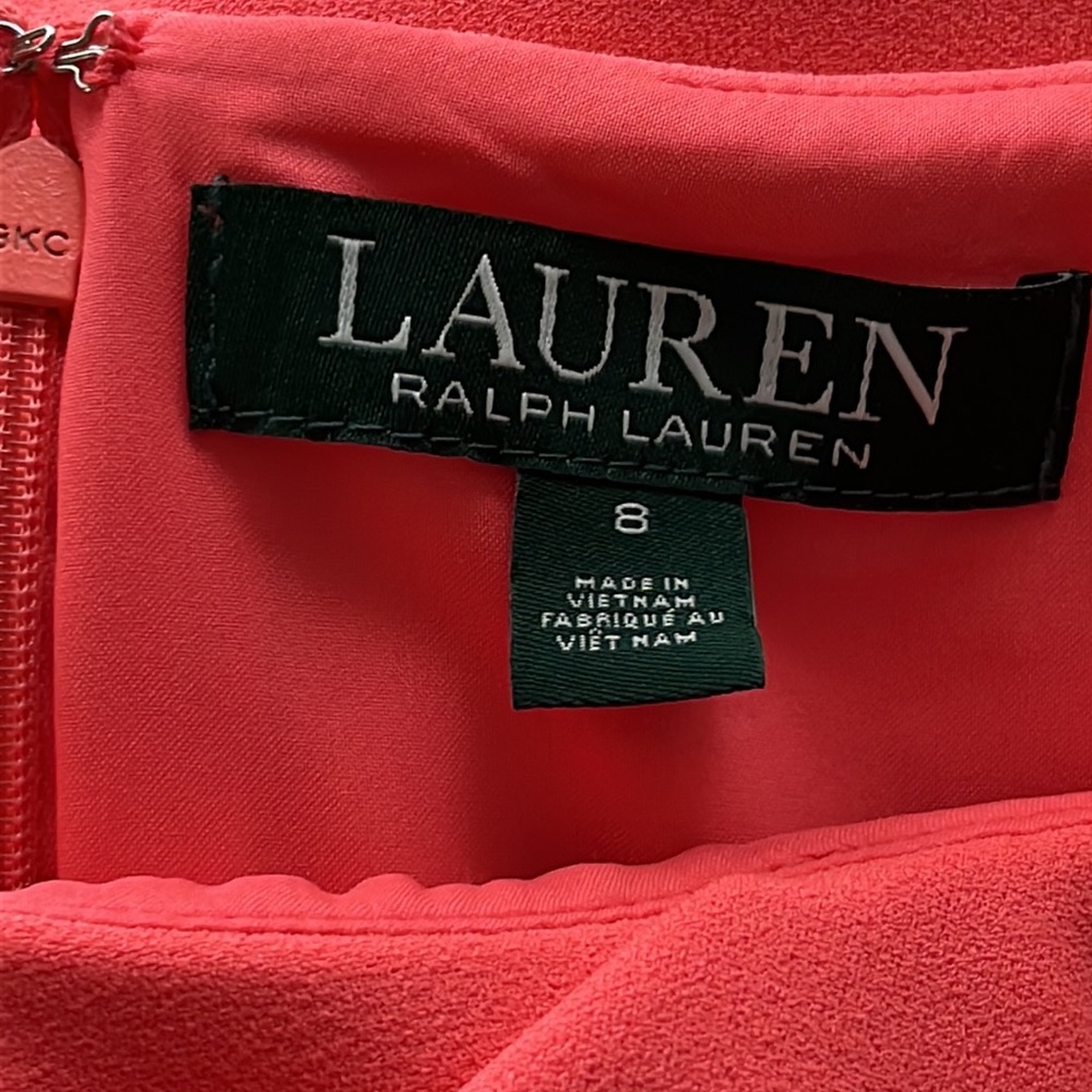 Lauren by Ralph Lauren Women's Ruffled Crepe Dress - Picture 8 of 11